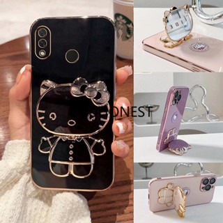 เคส Huawei Nova 3i เคส Huawei Nova 3 เคส Huawei Nova 4 Case Huawei Nova 6 Case Huawei Mate 20 Pro Case Huawei Mate 20X Case Huawei P30 Pro Case Cute Anime Cartoon Vanity Mirror Hello Kitty Holder Phone Cover Casing Case With Metal Sheet TK การ์ตูนน่ารัก