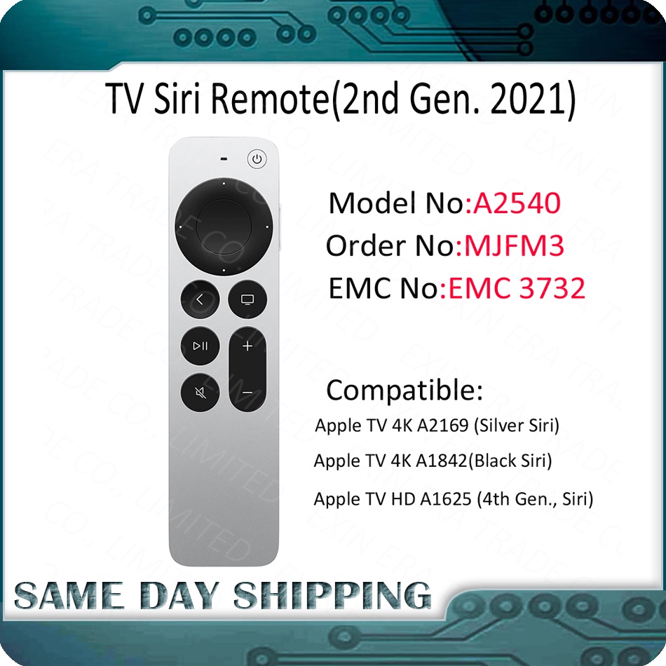 ใหม่ สําหรับ Apple TV 4K A2169 A1842 &amp; รีโมตคอนโทรลทีวี HD A1625 สําหรับ Apple A2540 Siri รุ่นที่ 2 MJFM3 EMC3732 2021