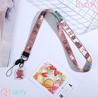 Lanfy สายคล้องคอมัลติฟังก์ชั่นลายการ์ตูนน่ารักสําหรับห้อยโทรศัพท์มือถือ