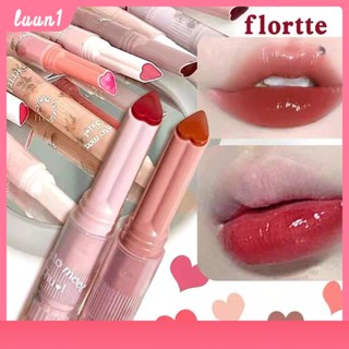 ลิปสติก สีสวย Flortte First Kiss Love ลิปสติก ลิปบาล์ม เนื้อเจลลี่ มีกระจก เนื้อนิ่ม ลิปกลอสหัวใจดอกไม้ ให้ความชุ่มชื้น COD