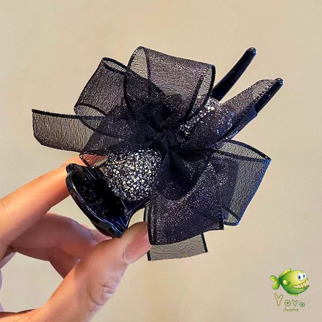 กิ๊ฟหนีบผม ประดับโบว์ และพลอยเทียม กิ๊บติดผมสตรีสไตล์เกาหลี Hair Clips ราคา ถูกที่สุด ดีลบีเคเค แกลเลอรีภาพที่ 8