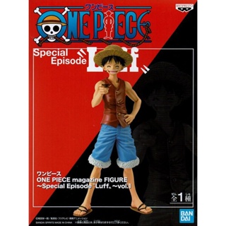 Luffy ของแท้ JP แมวทอง - Magazine Figure Banpresto [โมเดลวันพีช]