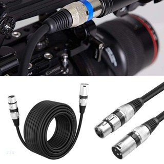 Xi สายเคเบิลเชื่อมต่อ 3Pin XLR ตัวผู้ เป็นตัวเมีย สําหรับเครื่องขยายเสียงไมโครโฟน