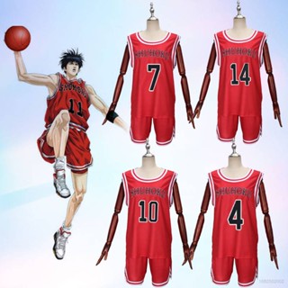 Yyds เสื้อคอสเพลย์ กางเกงขาสั้น ลายการ์ตูนอนิเมะ Slam Dunk Shuhoku Sakuragi Hanamichi Rukawa Kaede สําหรับปาร์ตี้ฮาโลวีน