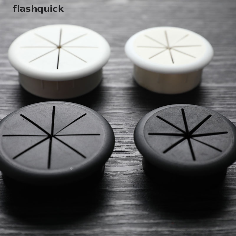 Flashquick 1 ชิ้นซิลิโคนยืดหยุ่นสายฝาครอบรูโต๊ะสายไฟ Grommet ยาง Grommets