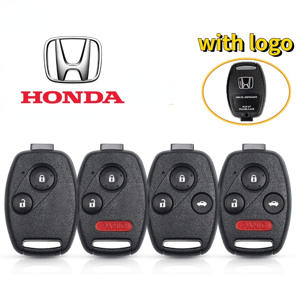 เคสรีโมทกุญแจรถยนต์ 2 3 4 ปุ่ม สําหรับ Honda Accord CRV Pilot 2007 2008 2009 2010 2011 2012 2013
