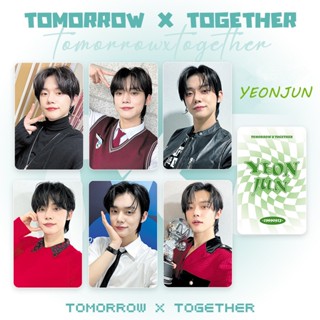 โปสการ์ด TXT รูปภาพศิลปินเกาหลี TOMORROW X TOGETHER จํานวน 6 ชิ้น ต่อชุด