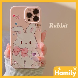 For iPhone 11 iPhone Case Pink Purple Glossy TPU Soft Shell Shockproof Photo Cover Camera Cute Bunny Compatible with iPhone 14 13 Pro max 12 Pro Max xr xs max 7 8