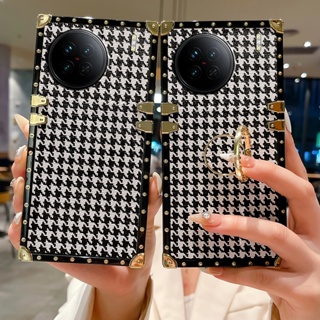 เคสโทรศัพท์มือถือ กันตก หรูหรา สไตล์เรโทร สําหรับ vivo X90 X80 X70 X60 X50 Pro