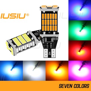 Iusiu CANBUS T15 ไฟเลี้ยว ไฟถอยหลัง LED หลอดไฟเลี้ยว LED W16w 921 920 912 45SMD 4014 1100LM 12v สําหรับจอดรถมอเตอร์ไซค์