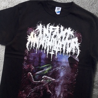 ผ้าฝ้ายแท้เสื้อยืด Annihilator INFANT ลาย THE ELYSIAN GRANDEVAL GALERIARCH | เสื้อยืดวง BAND | เสื้อยืด แขนสั้น โลหะ | เ