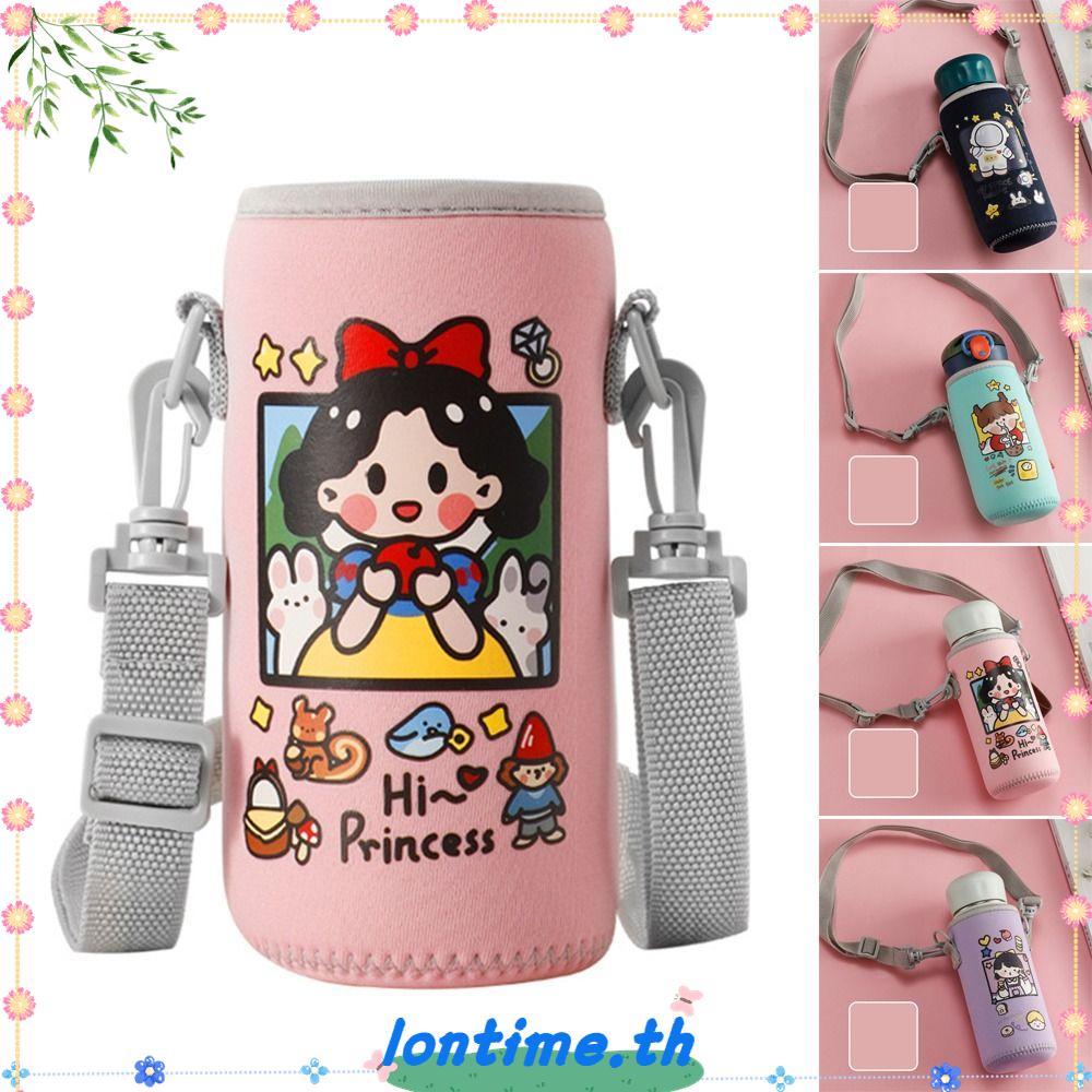 Lontime กระเป๋าใส่ขวดน้ํา มีฉนวนกันความร้อน ลายการ์ตูน