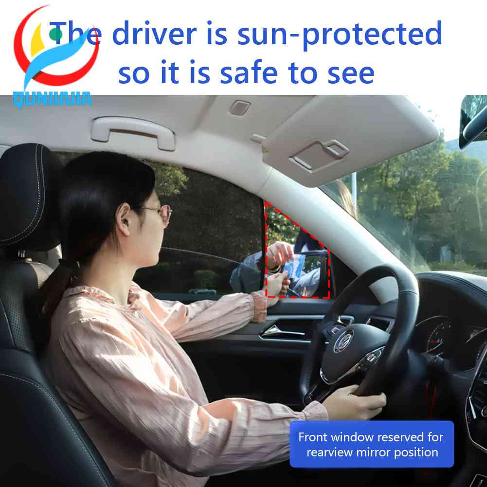 ม่านบังแดดแม่เหล็ก ป้องกันรังสียูวี ผ้าตาข่าย สําหรับติดหน้าต่างรถยนต์ เหมาะกับฤดูร้อน - รูปที่ 5