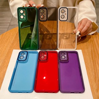 เคสใส ป้องกันเลนส์กล้อง สีแคนดี้ สําหรับ Realme 10 Pro Plus 5G C55 C53 C35 C33 C31 C30