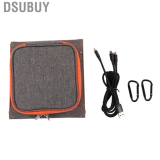 Dsubuy 10W 5V Solar Panel  3 Folding 22% Conversion Efficiency Outdoor