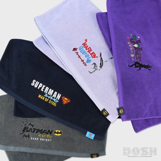 ผ้าเช็ดตัวและชุดคลุมอาบน้ำ DOSH:TOWEL SUPERMAN ผ้าเช็ดตัว สีน้ำเงินเข้ม ขนาด27x54นิ้ว-รุ่นESMW5000