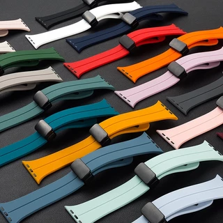 D Buckle Sport Band สายแม่เหล็กสําหรับ Apple Watch Series 11/10/9/8/7/SE/6/5/4/3/Ultra iWatch ขนาด 40/41/42/44/45/46/49 มม.