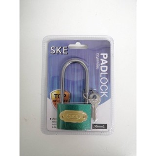 The Lock ยกโหล/ 12 แพ็ค  แม่กุญแจ พร้อมลูกกุญแจ  ขนาด 50 มม. กุญแจสปริง คอสั้น,คอยาว  กุญแจล็อกบ้าน คละสี