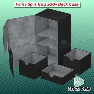 Ultimate Guard - TWIN FLIPnTRAY 200+ XenoSkin Deck Case กล่องใส่การ์ด และ อุปกรณ์เสริม