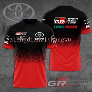 ใหม่ เสื้อยืดแขนสั้น โอเวอร์ไซซ์ พิมพ์ลาย Toyota Gazoo Racing DMG Mori W2C แฟชั่นฤดูร้อน สําหรับผู้ชาย