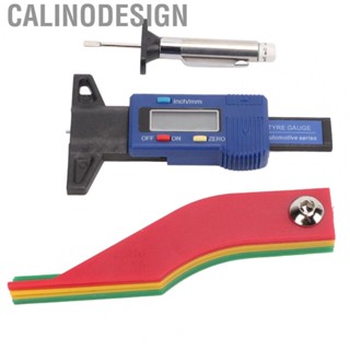 Calinodesign Brake Pad Depth Gage Digital Tire Tread Gauge High Accuracy for Car Truck