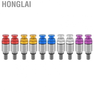 Honglai  Bleeder Relief Valve  2pcs Rugged Simple Installation  Bleeder Pressure Relief Valves High Strength M5x0.8  for Motorcycles