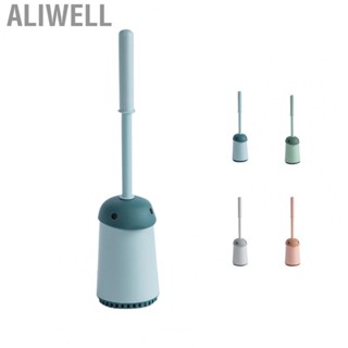 Aliwell Household Toilet Brush Creative Bathroom Cleaning Tool with Holder Bowl and Long Handle Standing Toilet Brush Set