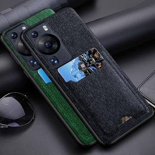 เคสโทรศัพท์มือถือหนัง PU พร้อมช่องใส่บัตร หรูหรา สําหรับ Huawei P60 P50 P40 Pro Lite funda P60 Pro