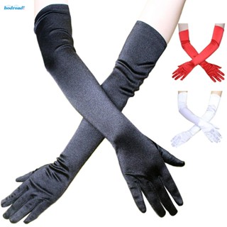 【HODRD】1 Pair Women Gloves Opera Evening Party Costume Soft Comfortable Stretch Gloves【Fashion】