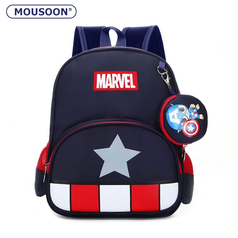 Mousoon กระเป๋าเด็กน่ารักการ์ตูนเด็กอนุบาลชายและหญิงกระเป๋าเป้สะพายหลังกระเป๋านักเรียนเด็ก