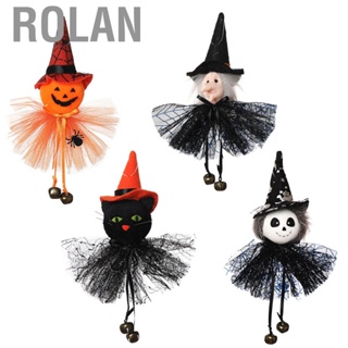 Rolan 4Pcs Halloween Hanging Ornaments Pumpkin Ghost Witch  Bar Decor Party Decorations