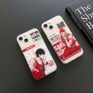 เคสโทรศัพท์มือถือ ซิลิโคนนิ่ม ผิวด้าน ลาย Slam Dunk สําหรับ iPhone 14 Pro 14Plus 13 12 Pro Max