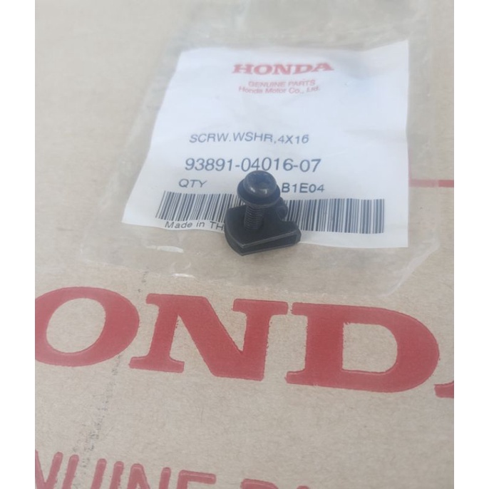 สกรูแหวน4X16มม.น๊อตคลิป4มม.(93891-04016-97/64521-MN5-000)ยึดฝาครอบแฮนด์เวฟ,ดรีม,และรุ่นอื่นๆ