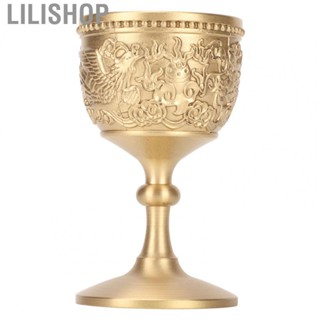 Lilishop Goblet Gold Chalice Retro Style Brass for Banquet