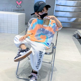 【YAOEENH】เสื้อยืดแขนสั้น พิมพ์ลายกราฟฟิติ ทรงหลวม ขนาดใหญ่ 1…