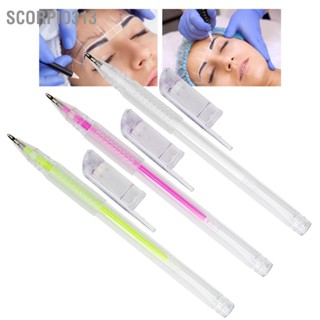 Scorpio313 10pcs Beauty Positioning Marker Washable Tattoo Skin Eyebrow Microblading Pen