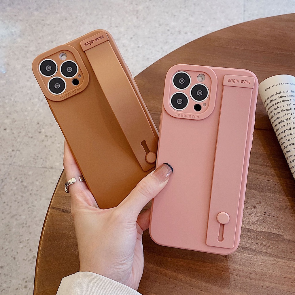 สําหรับ Xiaomi Redmi Note 13 12 11 10 9 Pro 12S 11S 10S 9S Redmi 14C 13C 12C 10C A3 A2 A1 Plus 9A 9C 9T เคสโทรศัพท์มือถือ ซิลิโคน พร้อมสายคล้องข้อมือ สีพื้น สําหรับ