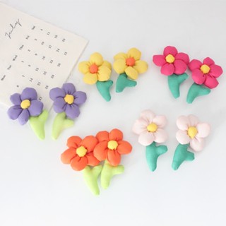 Cute Colorful Flower Brooch Fashion Personality Socks Doll Accessories Five-leaf Flower Clothing Hat Accessories