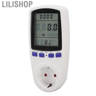 Lilishop Amps Meter  Watt Meter LCD Screen Alarm Function  for Home