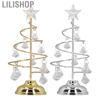 Lilishop Christmas Tree Lamp Small Decorative Iron Tree Night Light Orname US