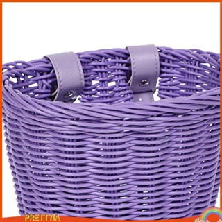 [PrettyiaTH] Kids Bike Handlebar Storage Basket Basket Easily Install Accessories