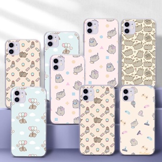 เคสโทรศัพท์มือถือแบบนิ่ม TPU ใส ลายแมว pusheen 204A สําหรับ Samsung S7 Edge A9 M30S M21 M31 M51 Note 10 Lite Plus 20 Ultra 8 9