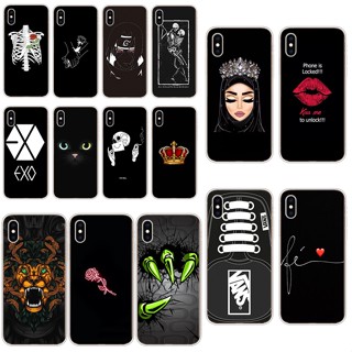 H4 Apple Iphone x เคส TPU นิ่ม ซิลิโคน ป้องกัน เคสโทรศัพท์ เคสโทรศัพท์ สีดํา