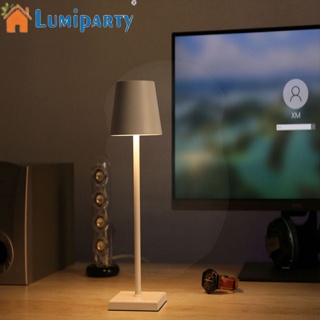 Lumiparty โคมไฟตั้งโต๊ะ Led หรี่แสงได้ ชาร์จ Usb แบตเตอรี่ในตัว 3600mah สําหรับห้องนอน โรงแรม ร้านอาหาร