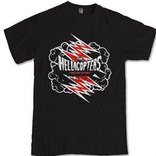 ขายดี เสื้อยืดผ้าฝ้าย พิมพ์ลาย The Hellacopters วงร็อคร็อค แฟชั่นสําหรับผู้ชาย 413763