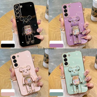 เคส Samsung Galaxy S22 Ultra เคส Samsung A50 เคส Samsung A50S Casing Samsung A30S Case Samsung S21 FE Case Samsung S22 Plus Case Samsung Note 10 Plus Case Silicone Cartoon Anime Cute Kaws Bear Stand Phone Cover Cassing Cases Case TX โทรศัพท์มือถือ