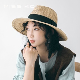 Misskoi [พร้อมส่ง] หมวกฟางกันแดด ระดับไฮเอนด์ สําหรับผู้หญิง