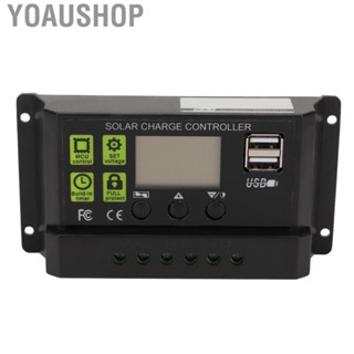 Yoaushop Solar Panel Intelligent Regulator  EMC Design PWM Mode CPU Processor Solar Charge Controller  for Equipment