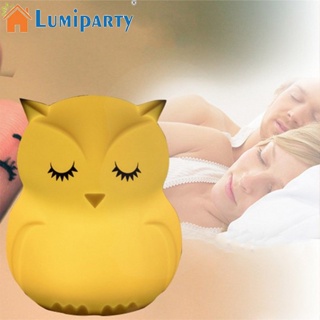 Lumiparty โคมไฟซิลิโคน ลายการ์ตูน ชาร์จ USB สําหรับตั้งโต๊ะข้างเตียง