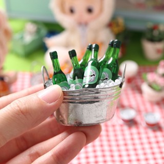 ชุดของเล่นโมเดลเครื่องดื่มเบียร์ อาหารจิ๋ว 1: 12 Points ob11 diy สําหรับบ้านตุ๊กตา